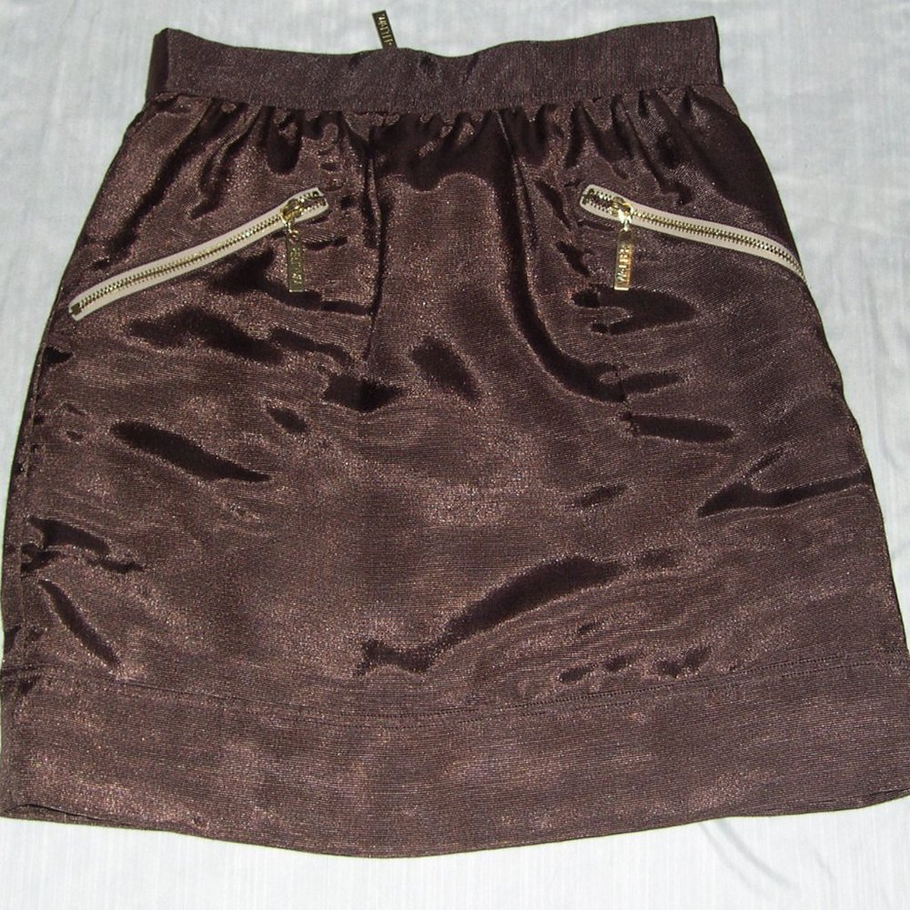 Walter 4 Brown Skirt Dirndl Style Zippered Pockets
